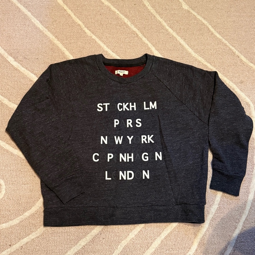 Madewell Tour Guide Sweatshirt L